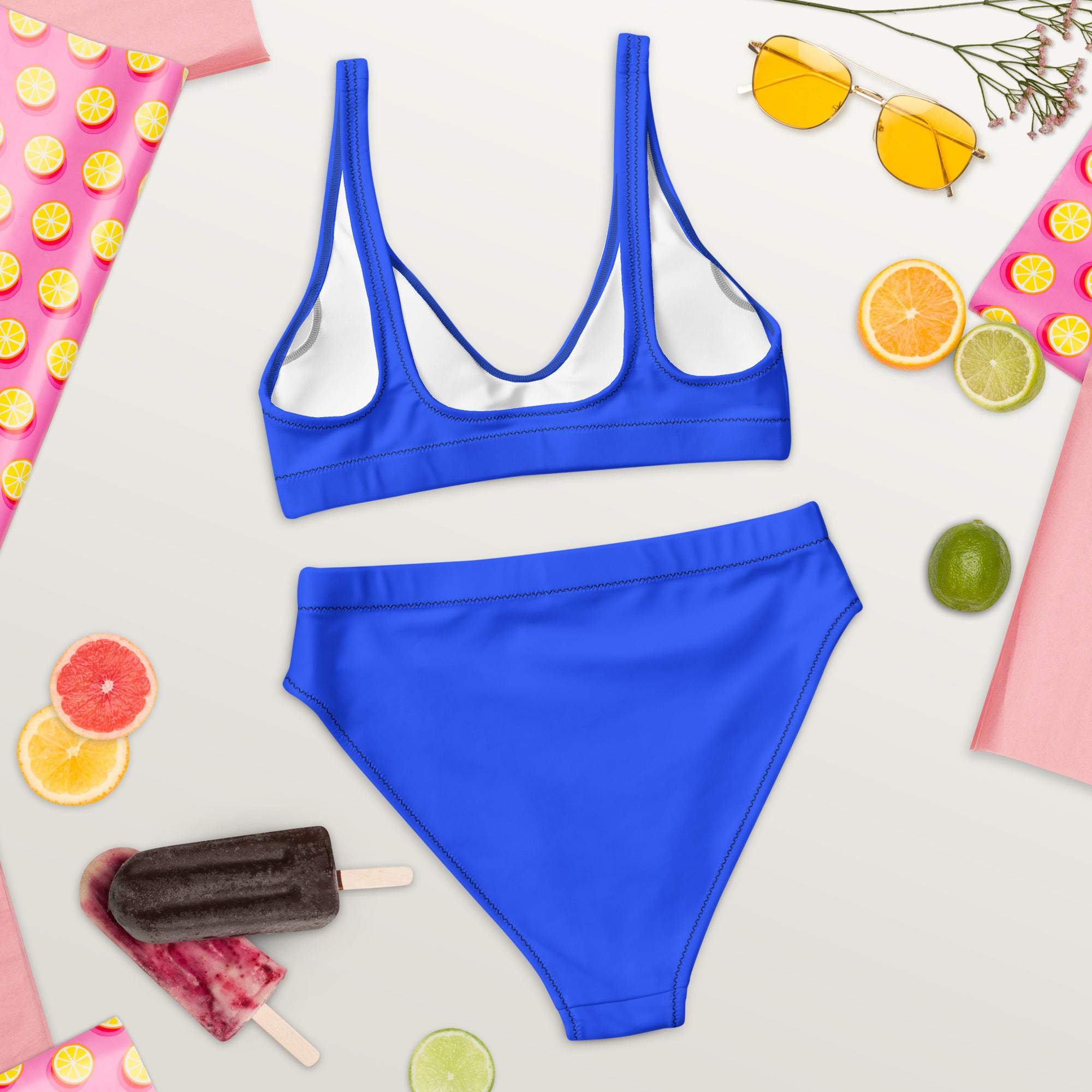 Royal Blue High Waist Bikini